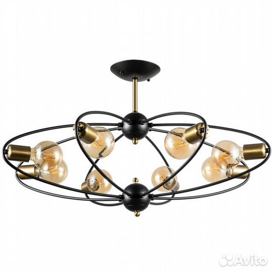 Люстра потолочная ART lamp Glasgow 8х40Вт E27 мета