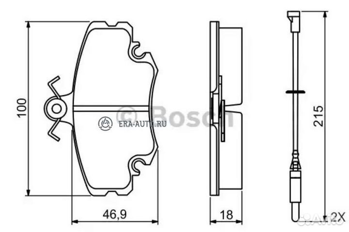 Bosch 0 986 495 212 Дисковые колодки передние premium2