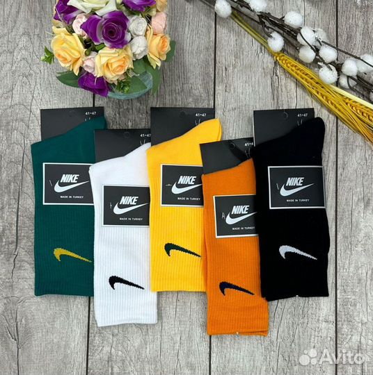 Носки nike высокие микс