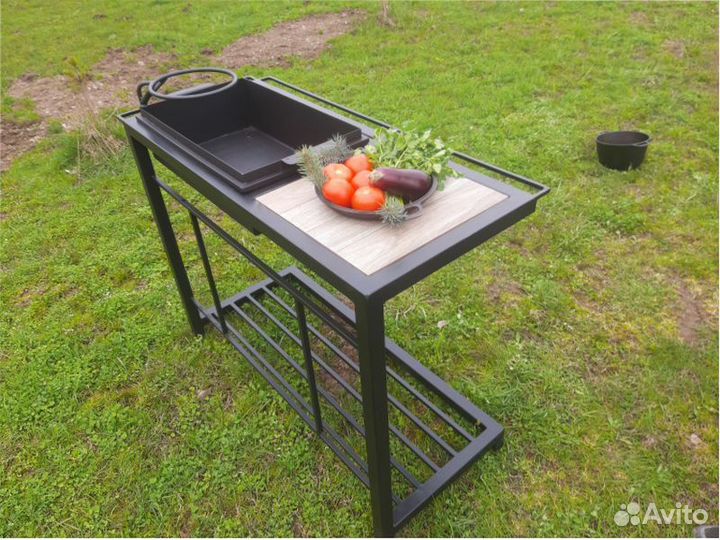 Кованый мангал в стиле лофт