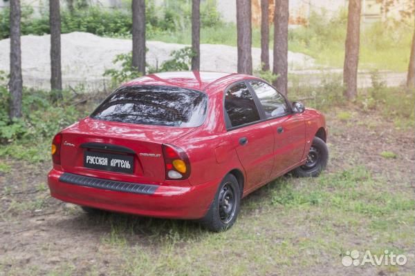 Накладка на задний бампер Chevrolet Lanos (2005