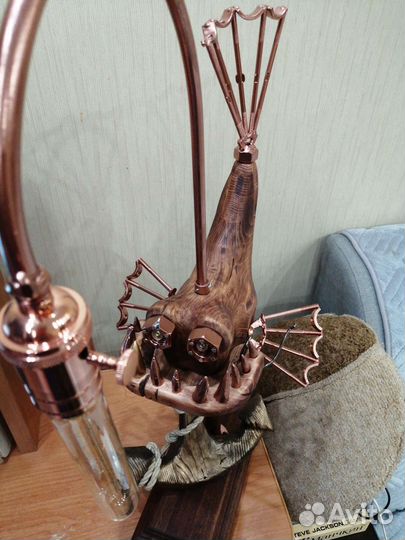 Крафтовая лампа ночник (подарок)