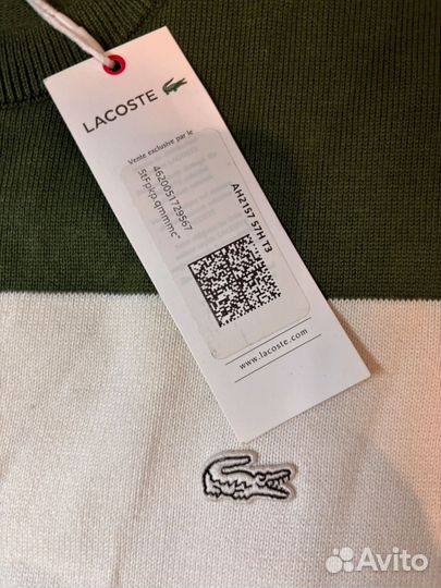 Новый свитер Lacoste оригинал