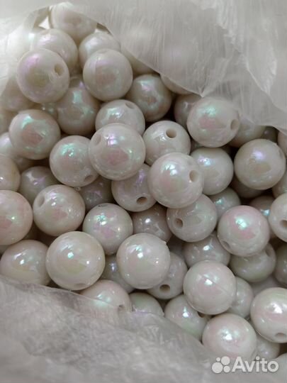 Бусины, диаметр 1,3см, цена за пакет