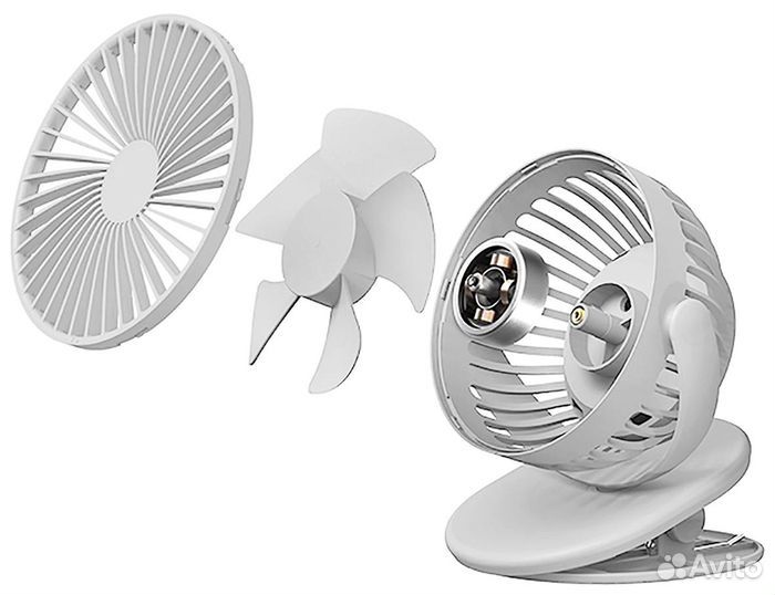 Портативный вентилятор Solove Clip Fun F3 RU (Grey