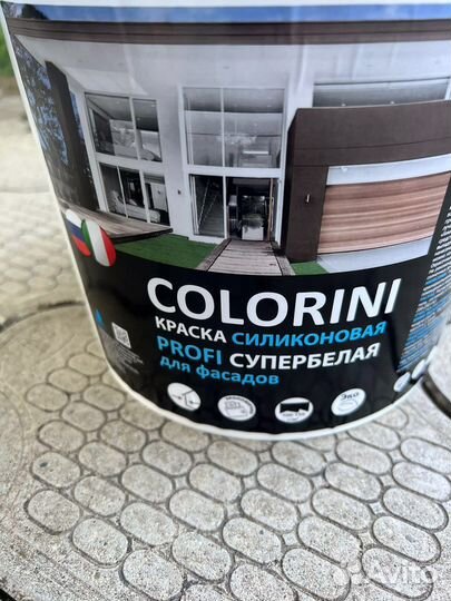 Краска colorini profi для фасада силиконовый супер