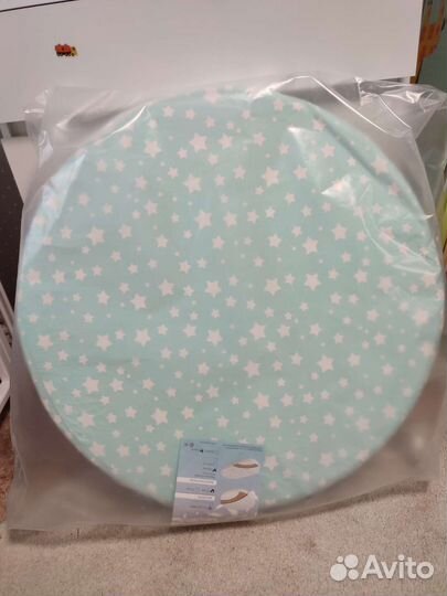 Круглый матрас+наматрасник+простыня