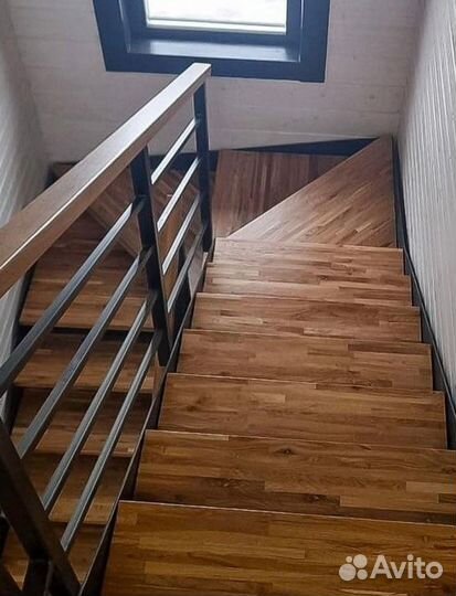 Лестница на металлокаркасе. Изготовление/Монтаж