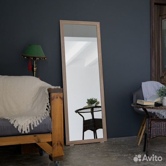 Зеркало напольное в полный роста цвете дуб сонома