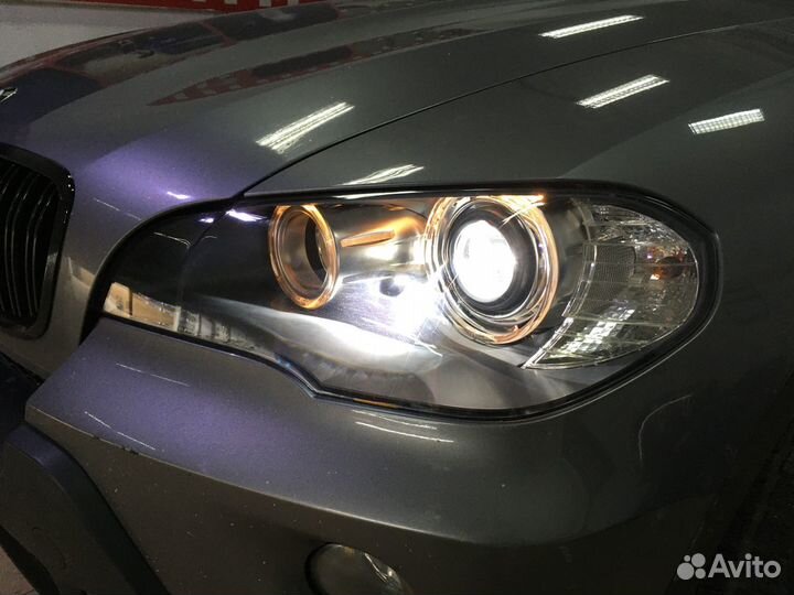 BMW X5 чистка фар, замена линз