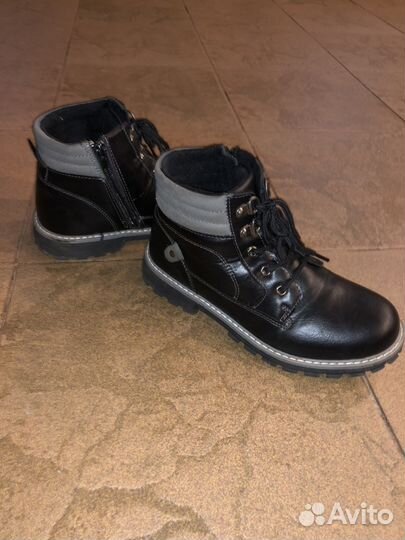 Ботинки кожаные