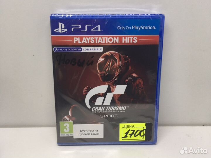 Диск Gran turismo sport Новый для PS4