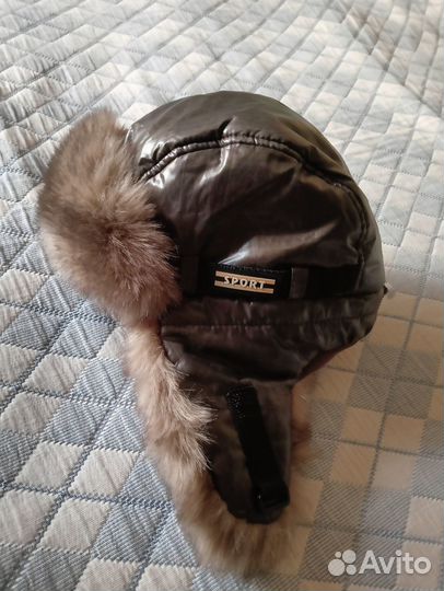 Шапка Авиатор на возраст 6-8 лет