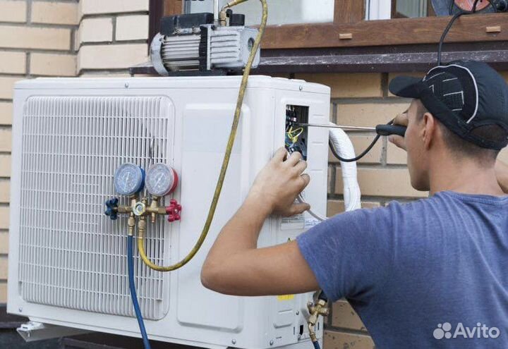 Чистка сплит систем.ремонт,заправка кондиционера