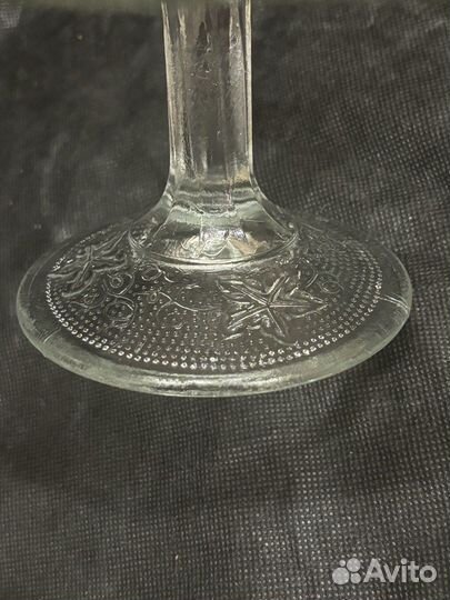 Ваза на ножке тортница СССР большая