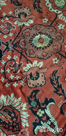 Ковровое немецкое покрывало дивандек гдр