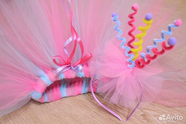 Костюм Единорог Ободок, платье Хлопушки