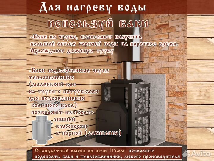 Печи для бани Пармастер (Арт 981) Для Русской бани