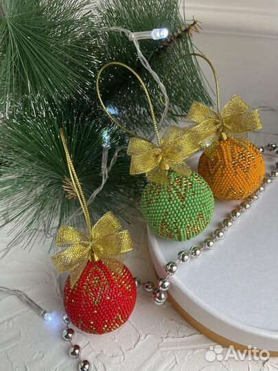Шары на елку ручной работы