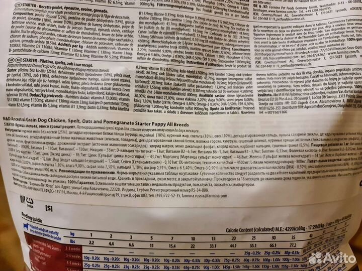 Сухой корм для щенков