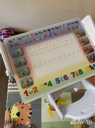 Детский стол и стул 2в1, детская мебель