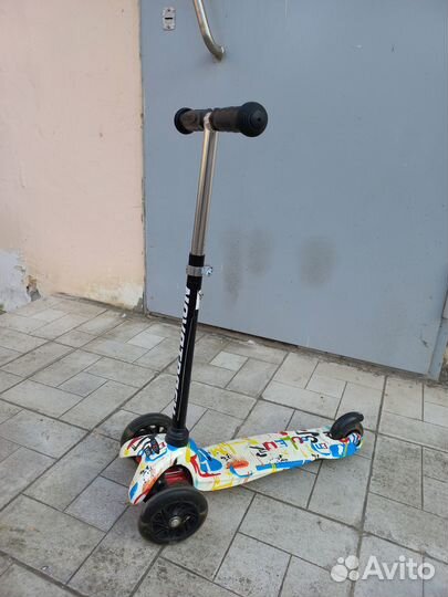 Самокат детский трехколесный бу