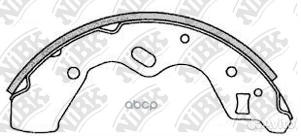 Колодки тормозные барабанные KIA avella 95-01/M