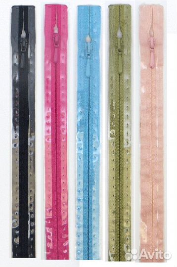 Молнии пластиковые, полупотайные, Цвет: 763 30см