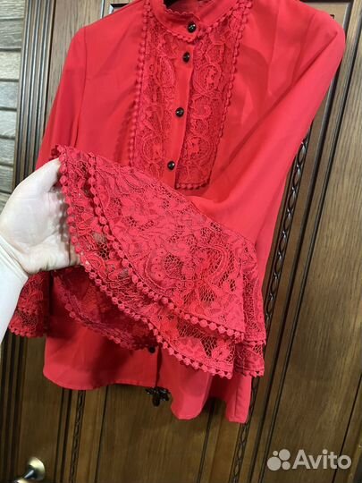 Dolce Gabbana блузка 46 48 шелк