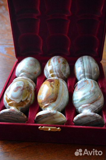 Рюмки из оникса. Подарочный набор