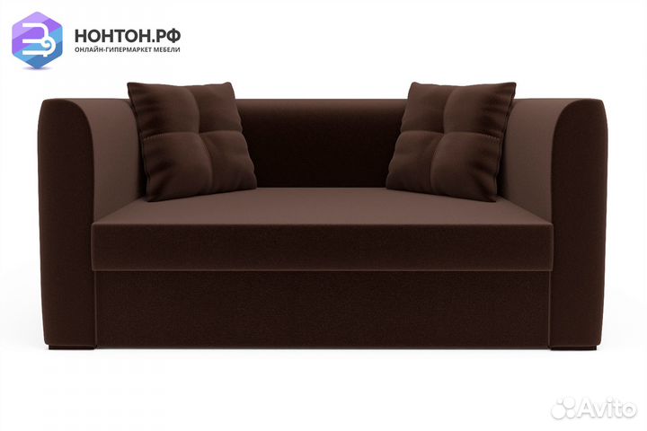 Диван откидной Ассоль коричневый