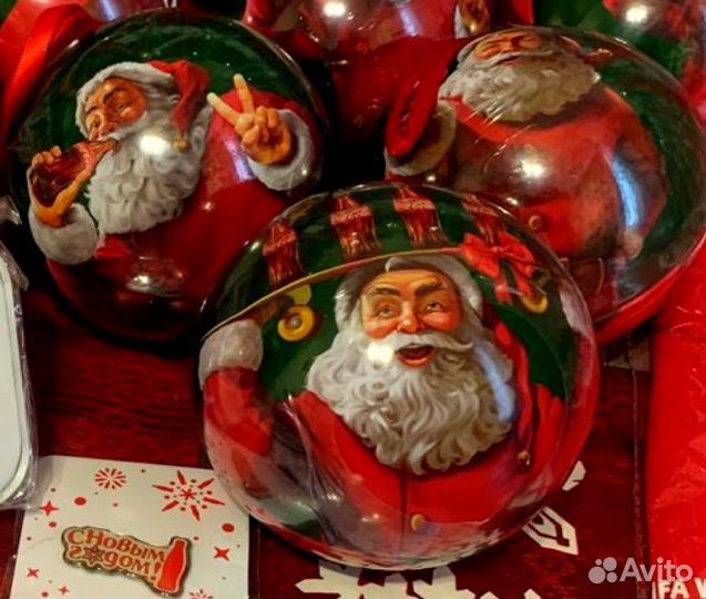 Елочные Шары с носочками Кока-кола Coca-cola