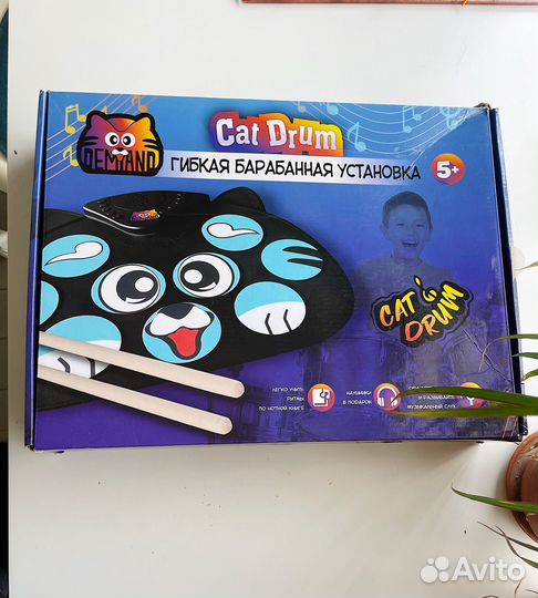 Гибкая барабанная установка для детей Cat Drum