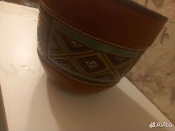 Керамический цветочный горшок