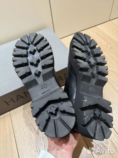 Кожанный ботинки женские