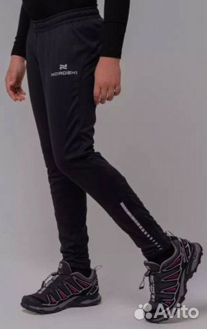 Брюки разминочные nordski JR PRO black