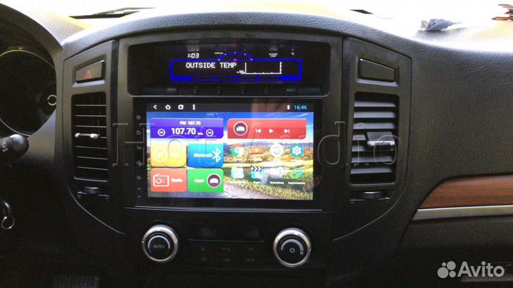 Магнитола для Mitsubishi Padjero с установкой