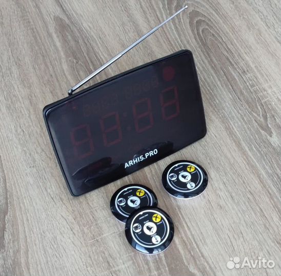 Табло вызова официанта руссифицировано и кнопки