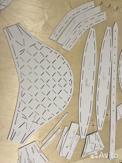 Трафареты лекала из картона