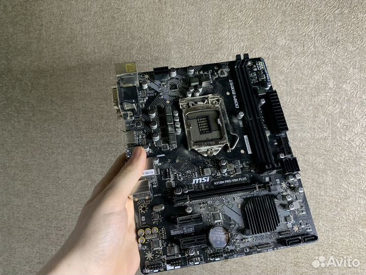 Материнская плата Lga 1151 v2 MSI h310 pro vd