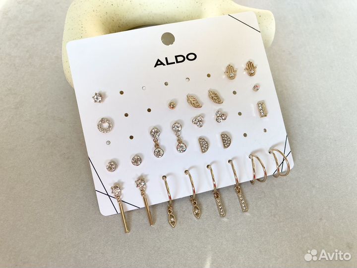 Aldo серьги 10 пар набор (новый)