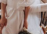Свадебное платье атлас
