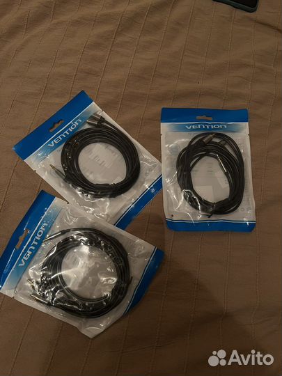 Кабель аудио jack 3,5 mm/2RCA 3м