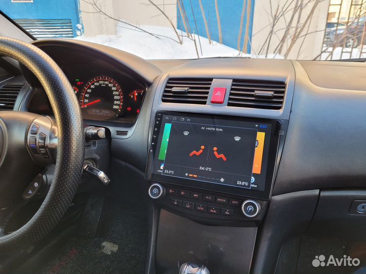 Android магнитола для Honda Accord 7, есть Teyes