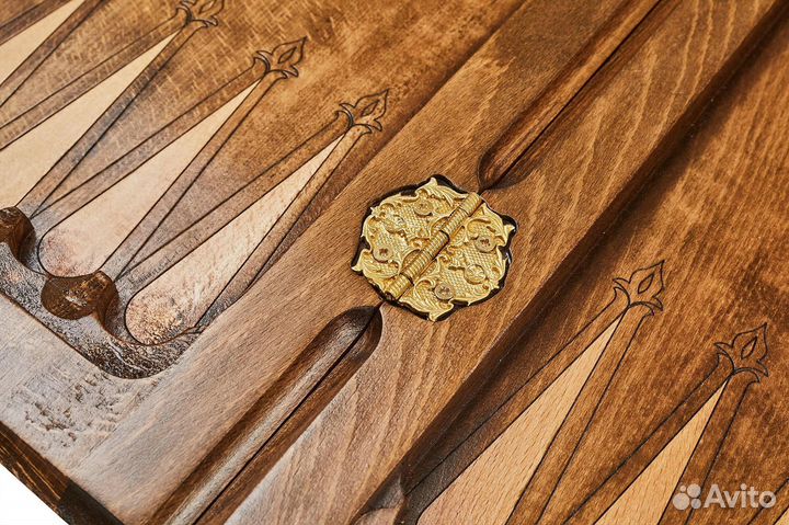 Шахматы и нарды резные Кадам 49 х 49 см Бук Армения 62459