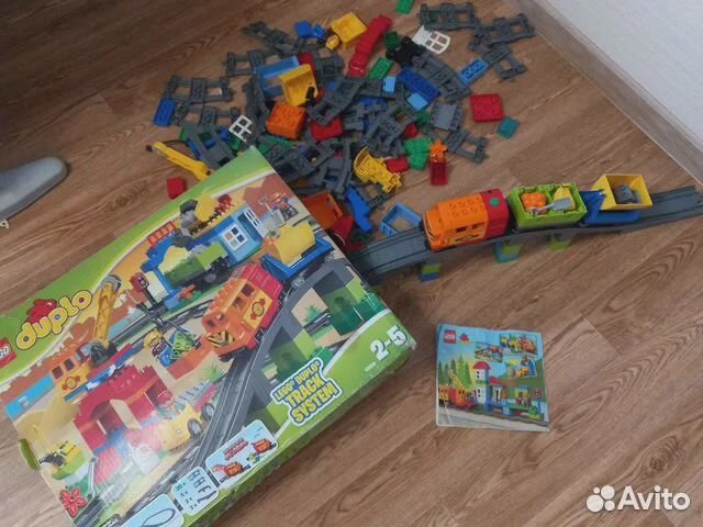 Lego duplo поезд большой 10508 + 10506