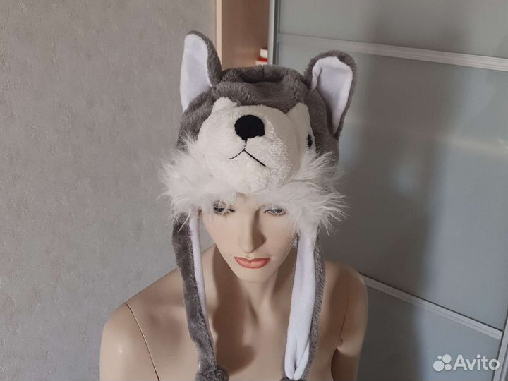 Шапка хаски (волк)