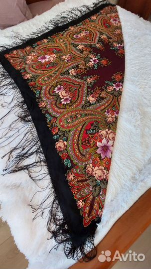 Павловопосадский платок шерсть СССР