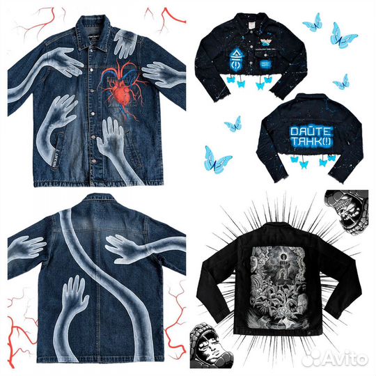 Кастом роспись одежды на заказ