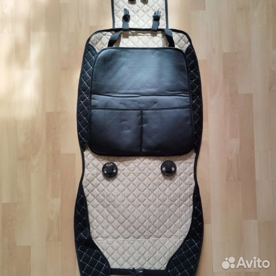 Чехлы-накидки на сиденья, 2 шт. Алькантара